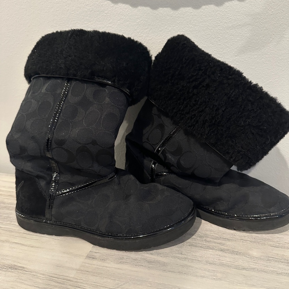 Vintage Coach Black Winter & Rain Boots